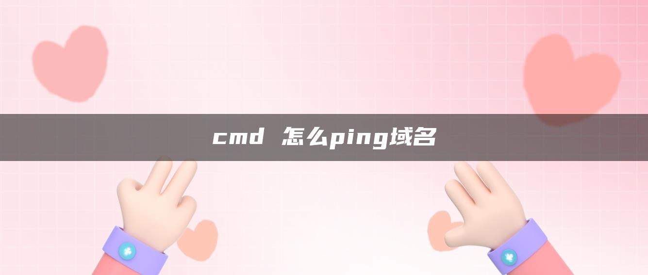 cmd 怎么ping域名