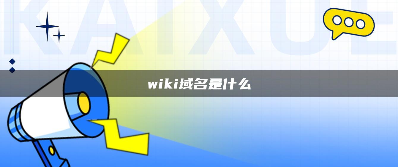 wiki域名是什么