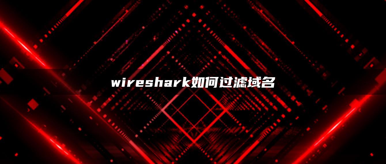 wireshark如何过滤域名