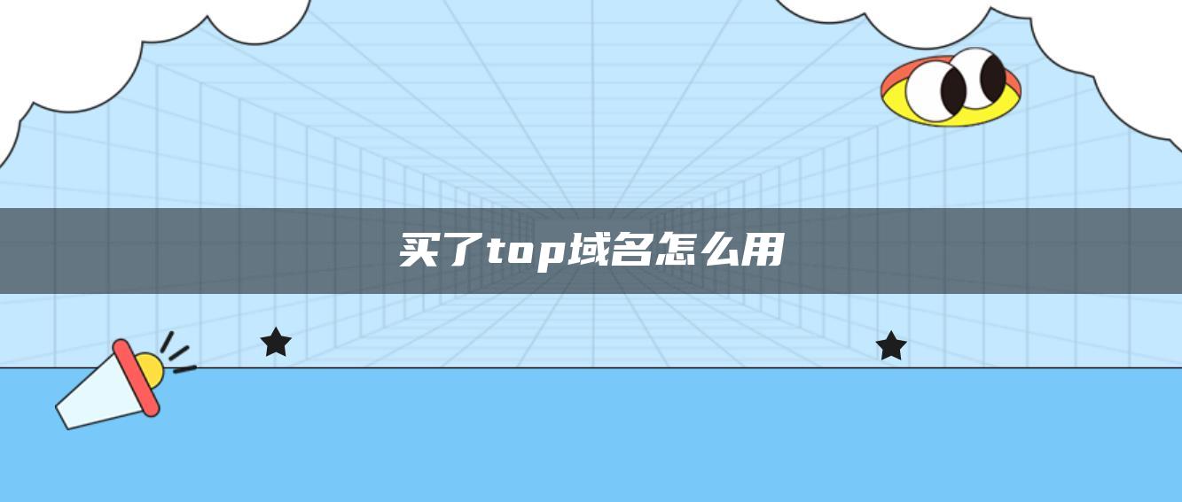 买了top域名怎么用